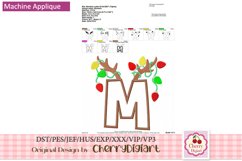 Reindeer Monograms Alphabet machine embroidery bundle 2312K Product Image 4