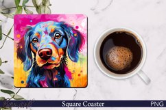 Dog Square Coaster | Farm Animal | Farmlife Product Image 1