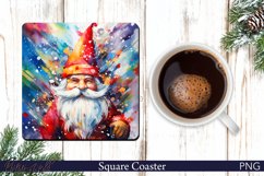Christmas Square Coaster | Christmas Gnome PNG Product Image 1