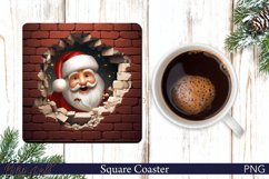 Christmas Square Coaster | Santa Claus | Winter Holidays Product Image 1