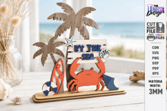 Coastal Beach Decor Stand Laser Cut | Sea and Ocean SVG |CNC Product Image 1