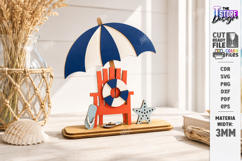 Coastal Beach Decor Stand Laser Cut | Sea and Ocean SVG |CNC Product Image 1