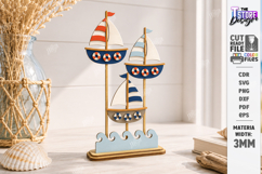 Coastal Beach Decor Stand Laser Cut Bundle | 3D Layered SVG Product Image 6