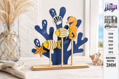 Coastal Beach Decor Stand Laser Cut Bundle | 3D Layered SVG Product Image 8