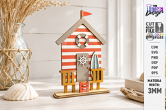 Coastal Beach Decor Stand Laser Cut Bundle | 3D Layered SVG Product Image 9