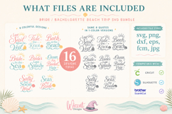 Bride Beach Trip SVG Bundle, Bachelorette Beach svg Product Image 7