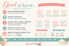 Bride Beach Trip SVG Bundle, Bachelorette Beach svg Product Image 8
