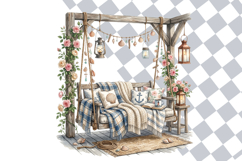 Coastal Cottage Interiors PNG Clipart Bundle 16 Images Product Image 2