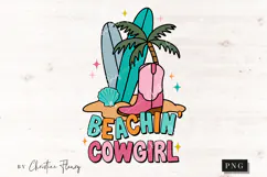 Beachin Cowgirl PNG | Summer PNG Product Image 4