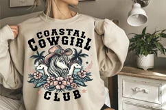 Coastal Cowgirl Club Sublimation PNG Product Image 1