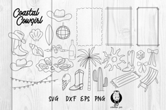 Coastal cowgirl hand drawn svg Product Image 1