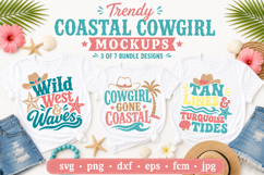 Coastal Cowgirl SVG Bundle, Western Beach SVG Files Product Image 4