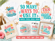 Coastal Cowgirl SVG Bundle, Western Beach SVG Files Product Image 4