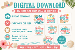 Coastal Cowgirl SVG Bundle, Western Beach SVG Files Product Image 7