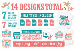 Coastal Cowgirl SVG Bundle, Western Beach SVG Files Product Image 6