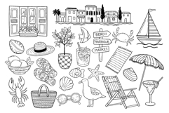 Mediterranean Summer Line PNG, SVG Product Image 3