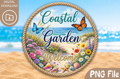 Coastal Garden Welcome, Round Beach Wildflower PNG Product Image 1