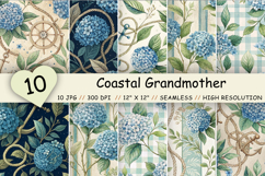 coastal grandmother pattern, linen stripe digital, coastal grandmother scrapbook, hydrangea nautical pattern, coastal grandmother bundle, linen hydrangea tile, coastal grandmother digital, nautical scrapbook paper, coastal grandmother watercolor, hydrange