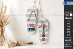 Coastal Hanging Decor Laser Cut Bundle | 3D Nautical Signs Product Image 11