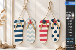 Coastal Hanging Decor Laser Cut Bundle | 3D Nautical Signs Product Image 3