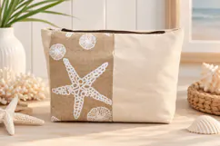 Zipper Pouch PDF Sewing Pattern, Boxy Cosmetic Bag Tutorial Product Image 5