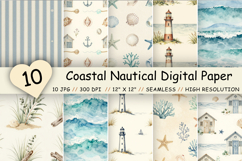 coastal nautical pattern, coastal digital paper, beach house pattern, seaside pattern, ocean waves pattern, seashell pattern, starfish pattern, coastal cottage pattern, maritime digital paper, ocean seamless pattern, seafoam pattern, nautical scrapbook pa