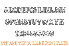 Coastal Surf Alphabet Lettering Font Seaside Waves ABC OTF Product Image 2