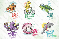Coastal Summer Doodle Animals Bundle Product Image 2