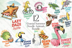 Coastal Summer Doodle Animals Bundle Product Image 1