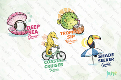 Coastal Summer Doodle Animals Bundle Product Image 1