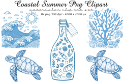Coastal Summer Png Clipart Product Image 1