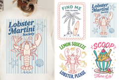 Coastal Vibes Summer Hand Drawn PNG Product Image 1