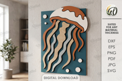 Coastal Mosaic Wall Art Bundle Laser Cut. Wall Decor SVG Product Image 13