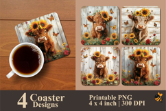 Queen of the Jungle Coaster Sublimation Design Product Image 1