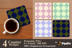 Scribble Dance Coaster Sublimation Design Product Image 1