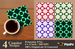 Diamond Frame Coaster Sublimation Design Product Image 1