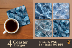 Ice Texture Coaster Sublimation Design Product Image 1