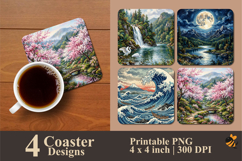 Art Of Nature Coaster Sublimation Design Product Image 1
