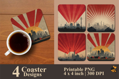 Sun of the People Coaster Sublimation Design Product Image 1