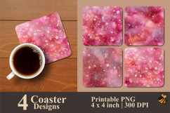 Full of Stars Coaster Sublimation Design Product Image 1