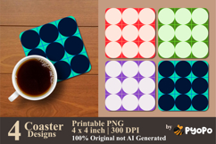 Star Weave Coaster Sublimation Design Product Image 1