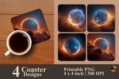 Zoom Sun Coaster Sublimation Design Product Image 1