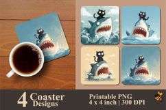 Funny Fantasy Coaster Sublimation Designs Product Image 1
