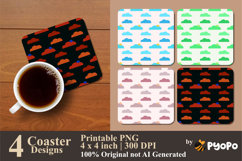 Cloud Parade Coaster Sublimation Design Product Image 1