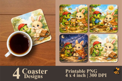 Kindness Grows Together Coaster Sublimation Design Product Image 1