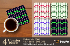 Lavender March Coaster Sublimation Design Product Image 1