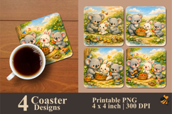 Kindness in Harmony Coaster Sublimation Design Product Image 1