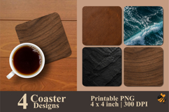 Elemental Texture Collection Coaster Sublimation Designs Product Image 1