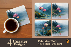 Nature After Rain Coaster Sublimation Design Product Image 1