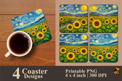 Eternal Radiance Coaster Sublimation Design Product Image 1
